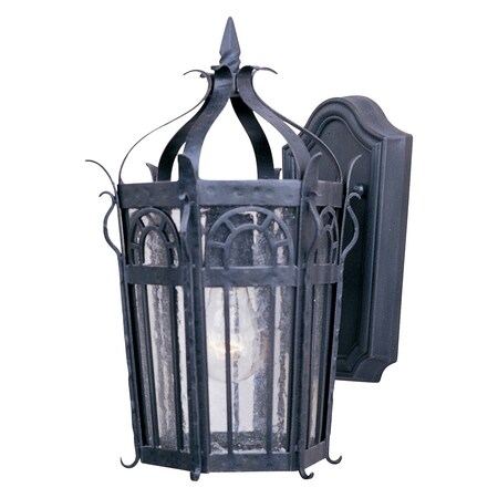 Maxim One Light Country Forge Seedy Glass Wall Lantern 30041CDCF